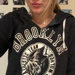 Grey Brooklyn Hoodie